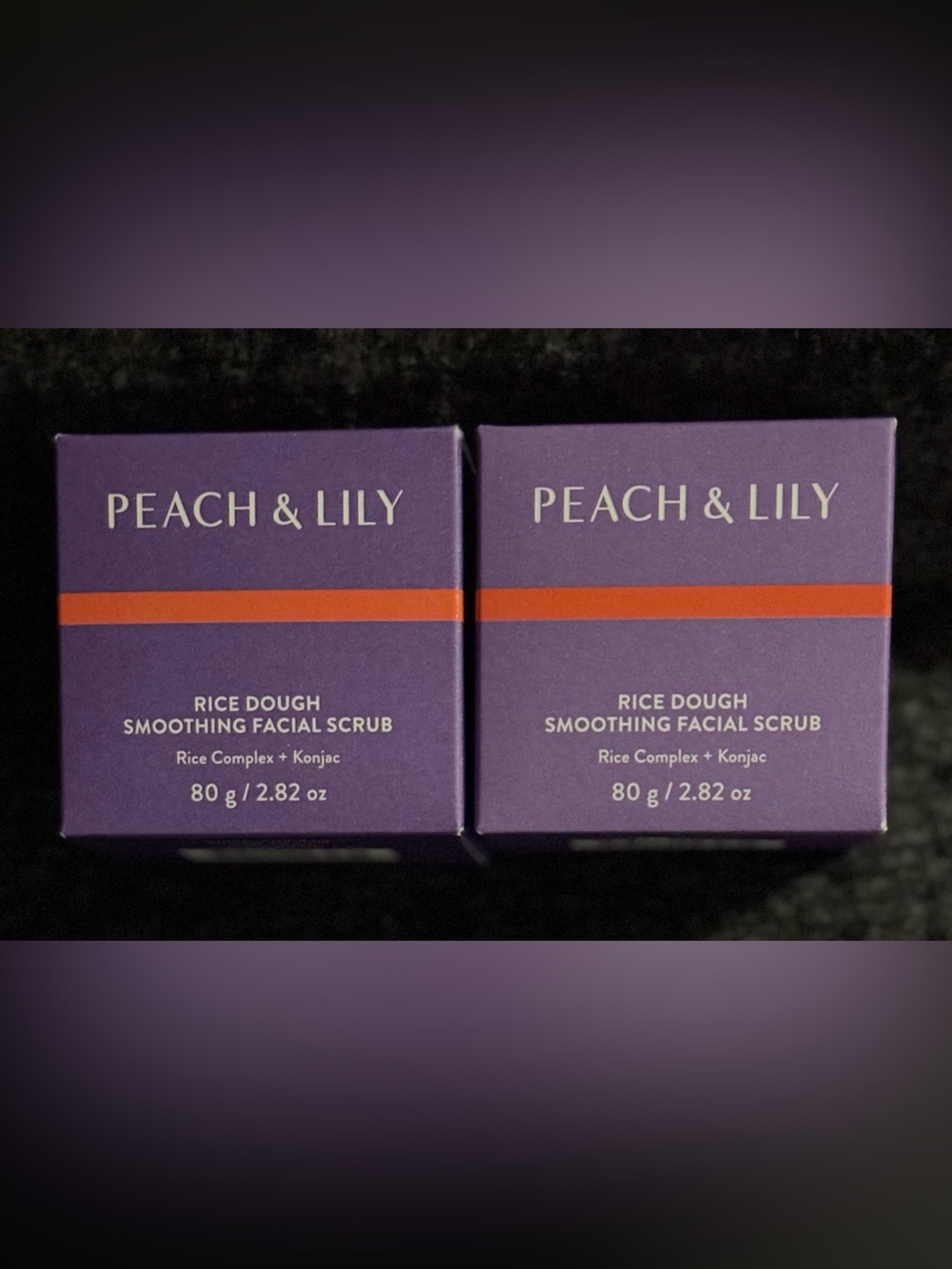 Peach & Lily Rice Dough Smoothing Facial Scrub - Set of 2